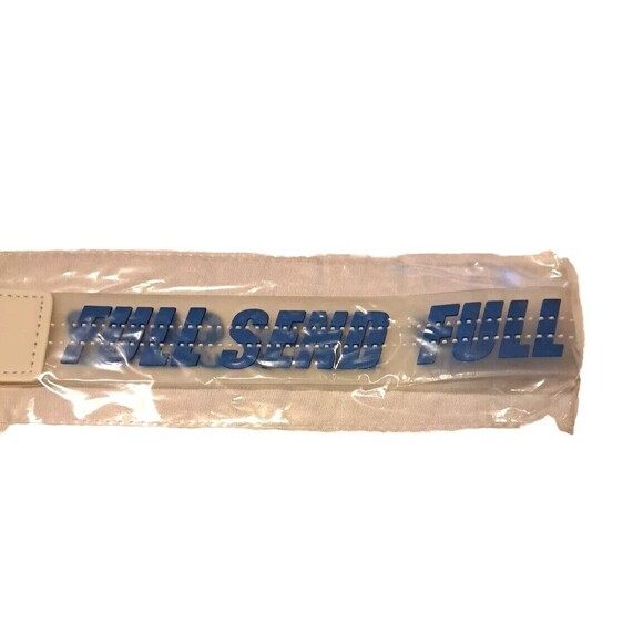 Full Send Nelk Lanyard With Attached Bottle Opener Blue/Clear 11" NEW In Package - Picture 3 of 3